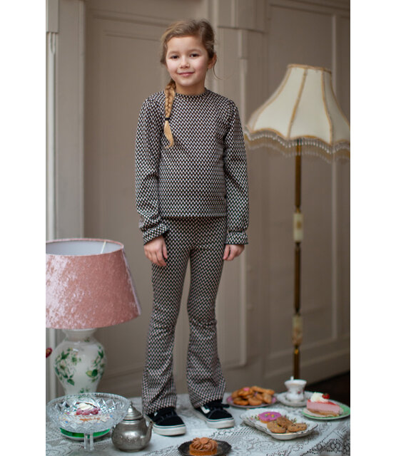 Moodstreet Meisjes Longsleeve Sara-jacquard