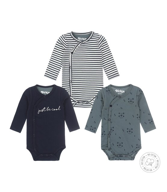 Dirkje Jongens Romper 3 pack