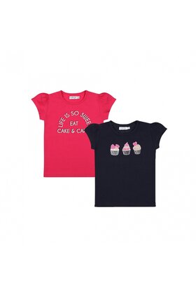 Dirkje Meisjes T-Shirt 2 pack