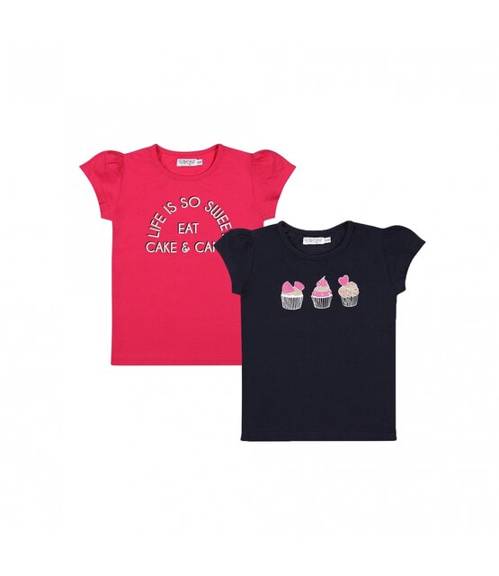 Dirkje Meisjes T-Shirt 2 pack