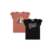 Dirkje Meisjes T-Shirt 2 pack