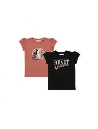 Dirkje Meisjes T-Shirt 2 pack