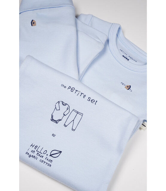 NONO Petite Maison 2-delige set Stormy: body met lange mouw+joggerlegging