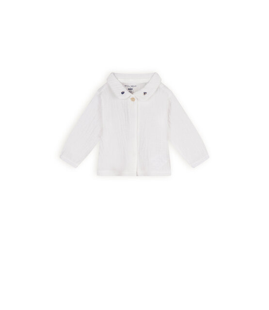 NONO Petite Maison Kati mousseline blouse met ronde kraag