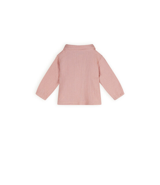 NONO Petite Maison Kati mousseline blouse met ronde kraag