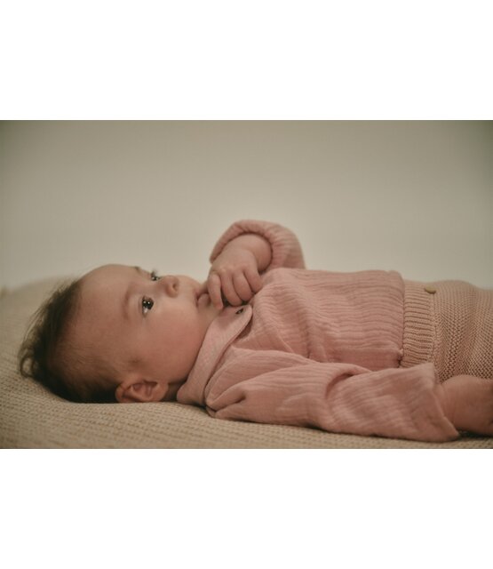 NONO Petite Maison Kati mousseline blouse met ronde kraag