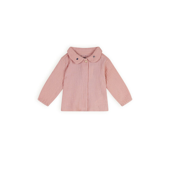 NONO Petite Maison Kati mousseline blouse met ronde kraag