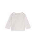 NONO Petite Maison Kaya t-shirt met lange mouwen en ruches bij de hals NONO Petite Maison Kaya t-shirt met lange mouwen en ruches bij de hals