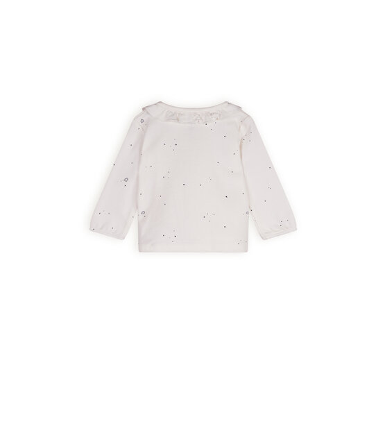 NONO Petite Maison Kaya t-shirt met lange mouwen en ruches bij de hals NONO Petite Maison Kaya t-shirt met lange mouwen en ruches bij de hals