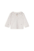NONO Petite Maison Kaya t-shirt met lange mouwen en ruches bij de hals NONO Petite Maison Kaya t-shirt met lange mouwen en ruches bij de hals