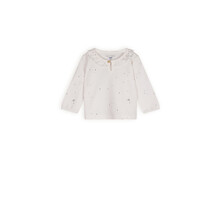 NONO Petite Maison Kaya t-shirt met lange mouwen en ruches bij de hals