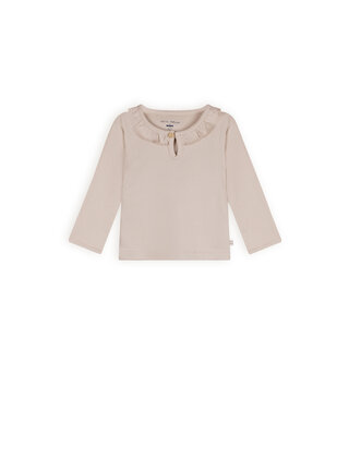 NONO Petite Maison Kaya t-shirt met lange mouwen en ruches bij de hals