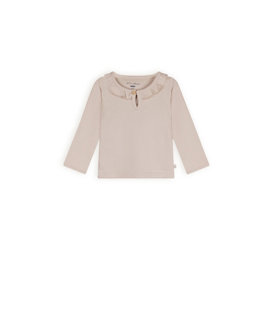 NONO Petite Maison Kaya t-shirt met lange mouwen en ruches bij de hals NONO Petite Maison Kaya t-shirt met lange mouwen en ruches bij de hals