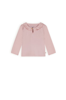NONO Petite Maison Kaya t-shirt met lange mouwen en ruches bij de hals