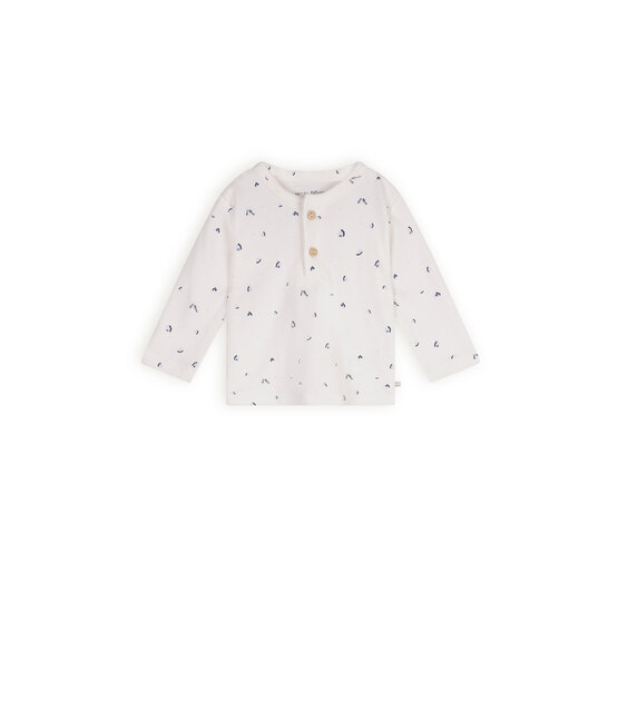 NONO Petite Maison Ko t-shirt Longsleeve met knoopsluiting