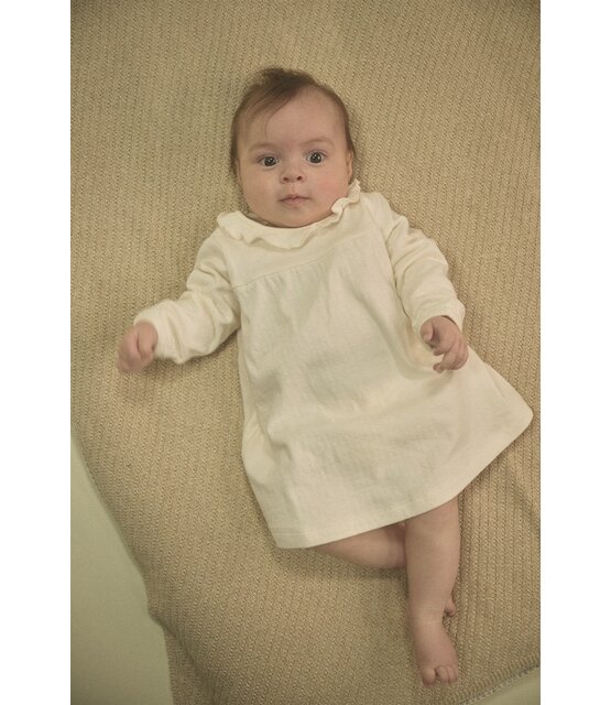 NONO Petite Maison Max jurk met ruches detail bij de hals