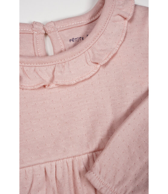 NONO Petite Maison Max jurk met ruches detail bij de hals