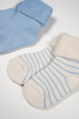 NONO Petite Maison Rocks 2-pack badstof sokken NONO Petite Maison Rocks 2-pack badstof sokken