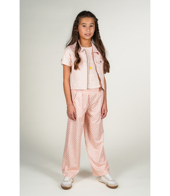 Moodstreet Meisjes Broek BELLE flower wrinkle pants