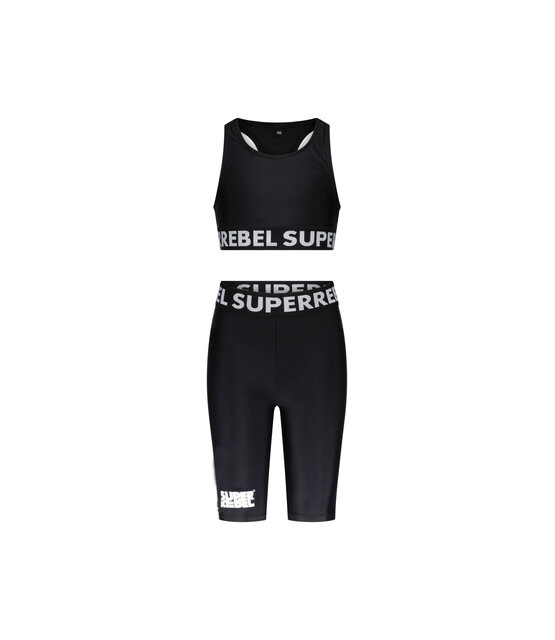 SuperRebel Meisjes Top & Short Sand
