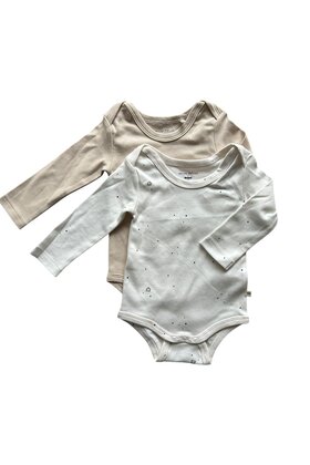 NONO Petite Maison Unisex 2-pack romper lange mouw