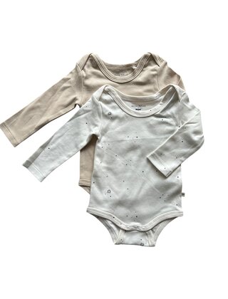 NONO Petite Maison Unisex 2-pack romper lange mouw