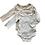 Petite Maison Petite Maison Unisex 2-pack romper lange mouw