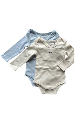 NONO Petite Maison Unisex 2-pack romper lange mouw