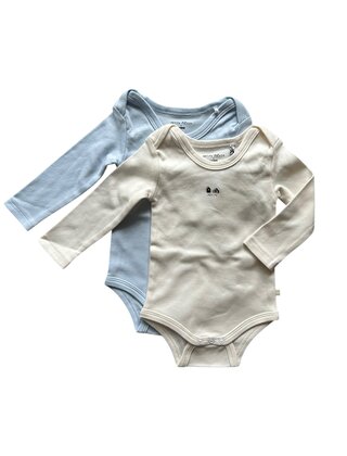 NONO Petite Maison Unisex 2-pack romper lange mouw