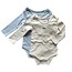 Petite Maison Petite Maison Unisex 2-pack romper lange mouw