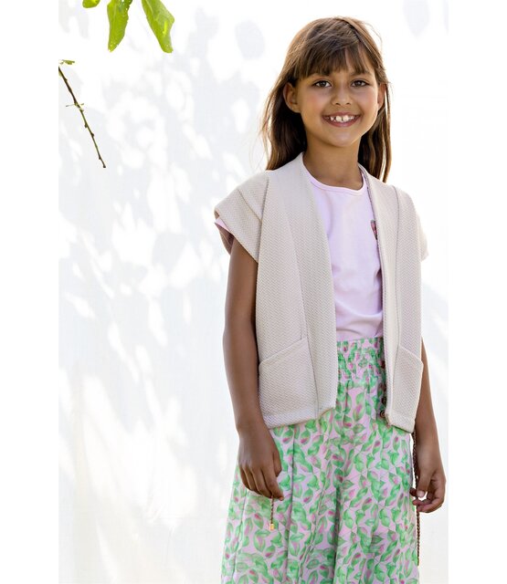 NONO Meisjes Vest sluiting knoop