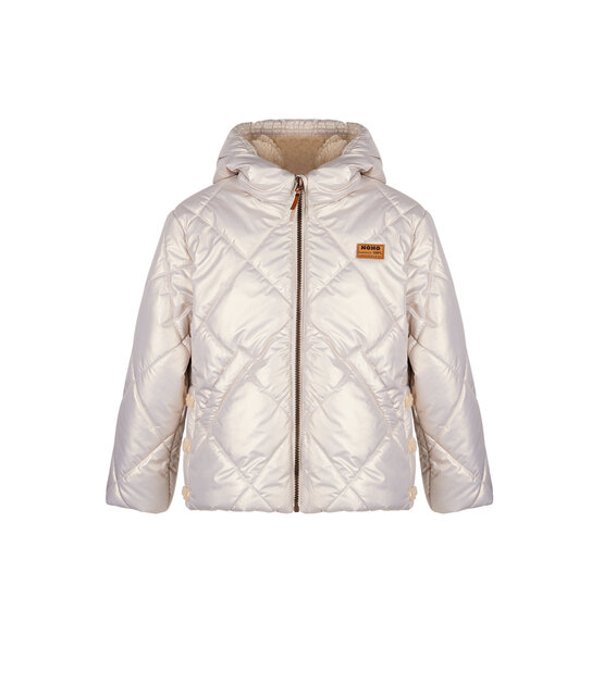 NONO Meisjes Winterjas Button