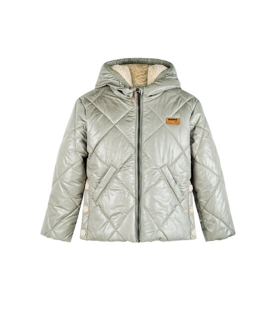 NONO Meisjes Winterjas Button