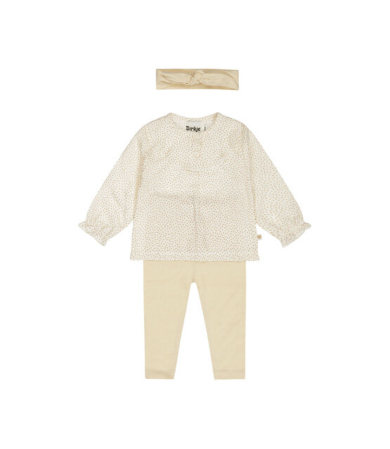 Dirkje Meisjes Blouse, Leggings & Hoofdband