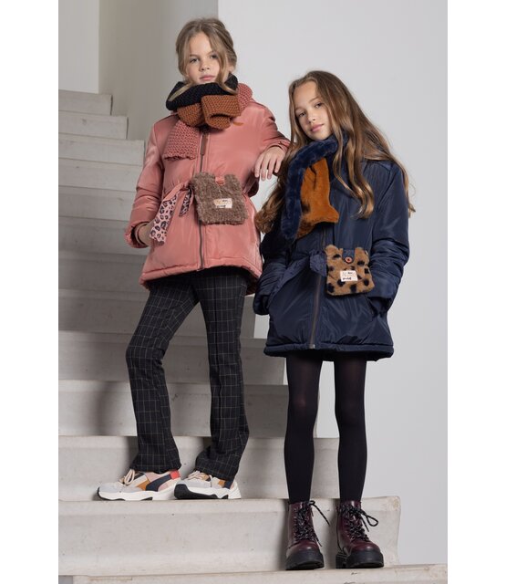 NONO Meisjes Bow Winterjas