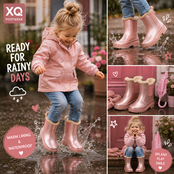 XQ KIDS RUBBER RAIN BOOTS FUR