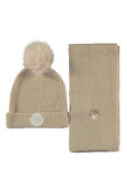 Le Chic Meisjes Rosa Muts & Sjaal