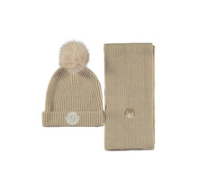 Le Chic Meisjes Rosa Muts & Sjaal