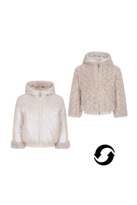 Le Chic Meisjes Winterjas BORDO