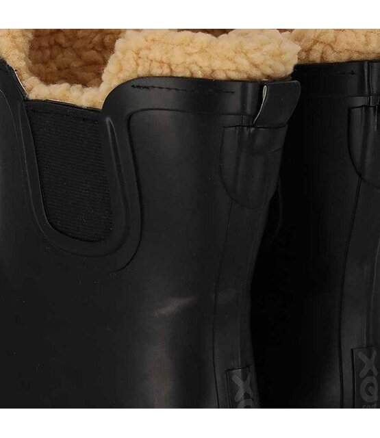 XQ Footwear Chelsea Regenlaarzen Fake fur voering/ Rubber