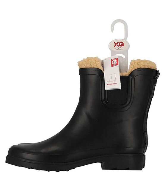 XQ Footwear Chelsea Regenlaarzen Fake fur voering/ Rubber