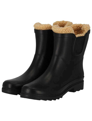 XQ Footwear Chelsea Regenlaarzen Fake fur voering/ Rubber