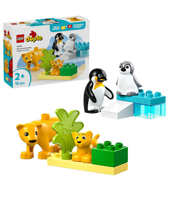 LEGO Duplo Families van wilde dieren: pinguïns en leeuwen