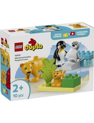 LEGO Duplo Families van wilde dieren: pinguïns en leeuwen
