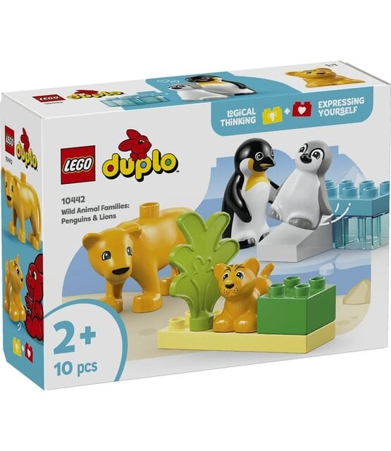 LEGO Duplo Families van wilde dieren: pinguïns en leeuwen