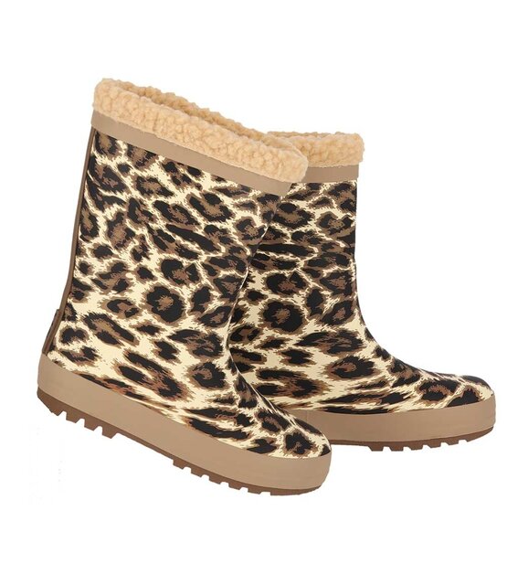 XQ Footwear Regenlaarzen kids Fake Fur voering/ Print