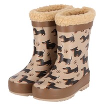 XQ Footwear Regenlaarzen kids Fake Fur voering/ Print