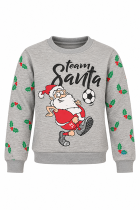 Apollo Jongens Kersttrui Voetballende Kerstman