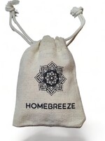 Homebreeze Snørepose Jute 8x10cm - med logo Homebreeze