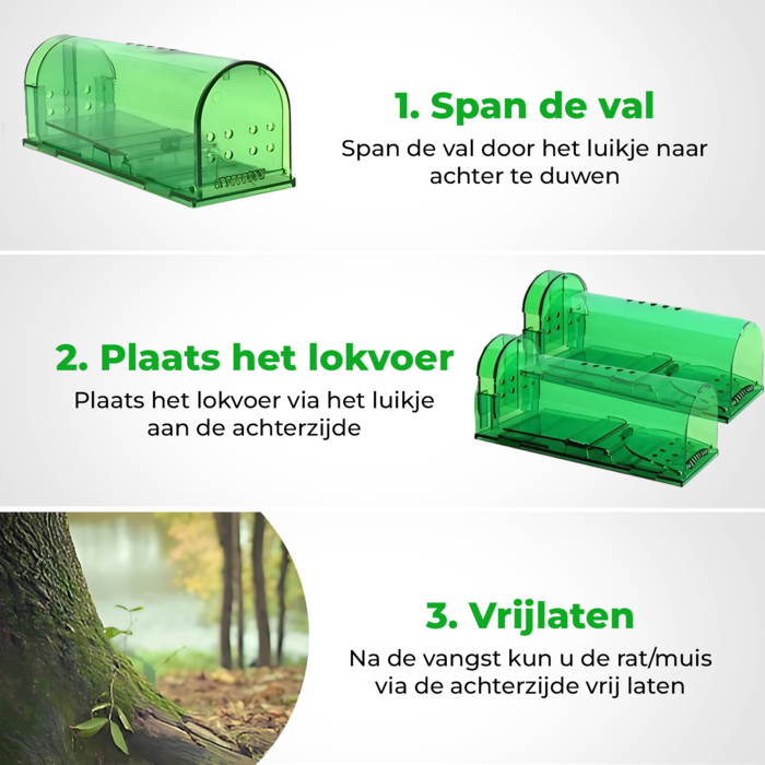 VerminBuster Diervriendelijke Muizenval (2 stuks)